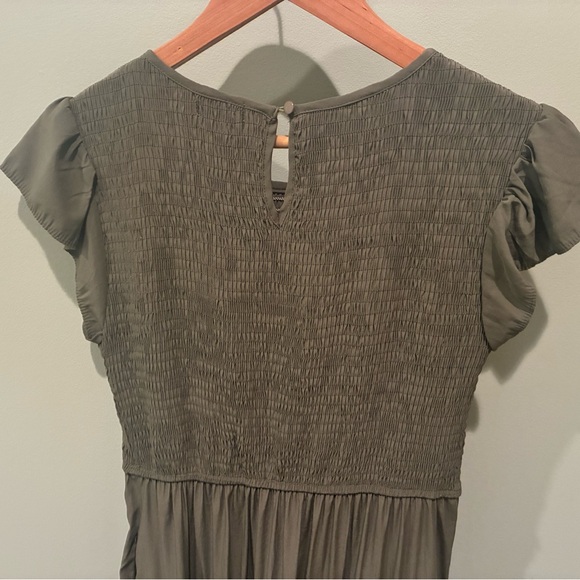 Olive Green Maxi Dress - Picture 4 of 6